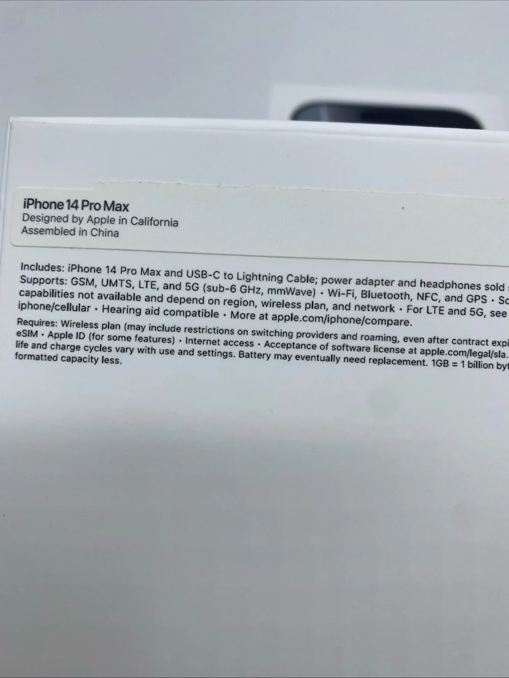 Apple iPhone Empty Box Only 14 Pro Max 16 Pro 7 Plus Boxes Only
